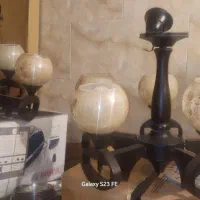 لوستر چوبی 5شعله و چهرشعله