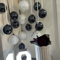 ۱۵عدد بادکنک مشکی و سفید