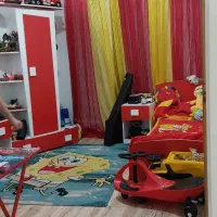 سرویس خواب نوجوان + فرش +پرده + تشک کودک + میز