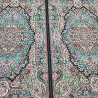 فرش دستبافت جفت زرنیم سالاری 60رج 2در1.5 تازه نو