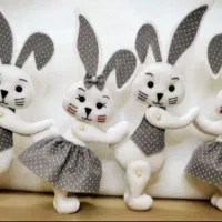 عروسک های رو میزی .روتلوزیونی نمدی