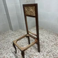 صندلی و میز با چوب چنار گره چینی با دست|کافی‌شاپ و رستوران|اصفهان, سنبلستان|دیوار