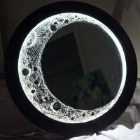 ساعت و چراغ خواب ماه|ساعت دیواری و تزئینی|مشهد, آزادشهر|دیوار