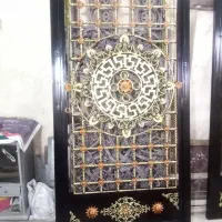 درب آهنی فرفوروژه سنگین وزن ورودی رنگ شده|مصالح و تجهیزات ساختمان|تکاب, |دیوار