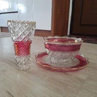 ظروف کریستال قدیمی آمریکایی