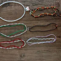 گردنبند پینترستی منجوقی دولاین دستبند و فونچارم