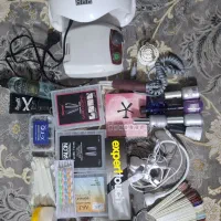 فروش پک کامل لوازم ناخن با کیف و دستگاه UV