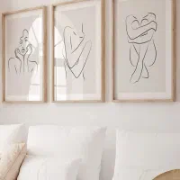 انواع تابلوهای لاین آرت مینیمال|تابلو، نقاشی، عکس|تهران, شهران شمالی|دیوار