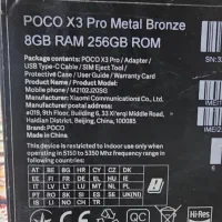 POCO X3 PRO 256 RAM 8|موبایل|سراوان, |دیوار