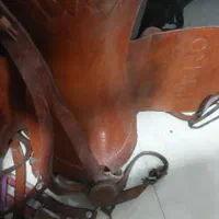 زین چرم طرح برنو|اسب و تجهیزات اسبسواری|کرمانشاه, |دیوار