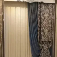 پرده حریر شاین . چوب پرده مینیمال پانچ دوخت فوری