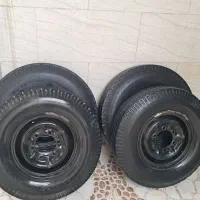 ۴عدد لاستیک و رینگ|قطعات یدکی و لوازم جانبی|سرپل ذهاب, |دیوار