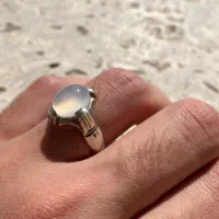 انگشتر نقره عقیق سفید|جواهرات|اردبیل, |دیوار