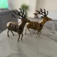 یک جفت گوزن برنز