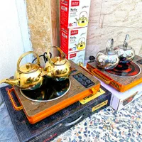 ۲تا کتری بهمراه اجاق‌گاز لمسی|قوری، کتری، قهوه‌ساز دستی|اهواز, حصیرآباد|دیوار