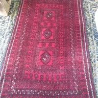 قالی دست بافت نخ پشمی قدیمی سالم
