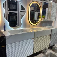 روشویی کابینتی کاسه پرسلان مدل کاسه فلت نیو جدید