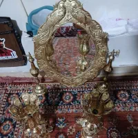 آینه شمعدان برنجی