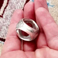 انگشتر نقره عقیق خط|جواهرات|خرم‌آباد, |دیوار