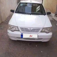 پراید ۱۱۱ هاچبک سفید مدل۹۶/۱۱ بدون رنگ ۱۲۵هزار کار