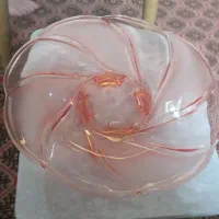 ظرف میوه یا شیرینی کریستال صورتی