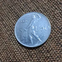 سکه ی ایتالیایی ۵۰ لیرهه