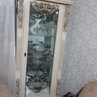 مبل استیل۸نفره همراه باجلو مبلی وعسلی ویترین چوبی|مبلمان خانگی و میز عسلی|تهران, تهرانسر شرقی|دیوار
