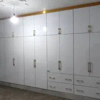 کمد دیواری  تمام ام دی اف و های گلاسمجید