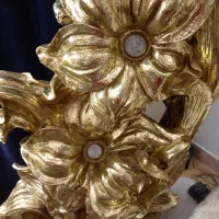 ساعت کنار سالنی طلایی|ساعت دیواری و تزئینی|کرج, شهرک جهان‌نما|دیوار