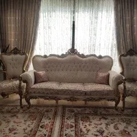 مبل سلطنتی نه نفره چوب راش اصل