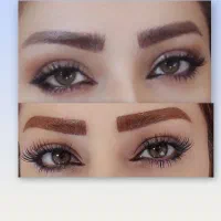 روشن سازی ابرو و شیدینگ لب
