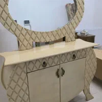 میز کنسولی سفید صدفی