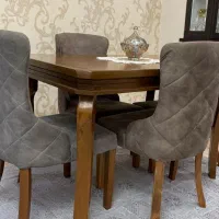 میز ناهارخوری چوبی چهار نفره