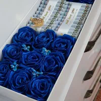 روز پدر روز مرد کادو پول آرایی باکس هدیه تولد گل