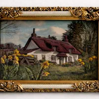 تابلو دکوری کلاسیک قاب طلایی