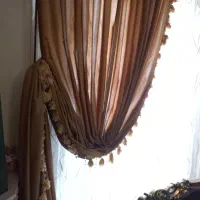 والان پرده رنگ عسلی خیلی تمیزوشیک|پرده، رانر، رومیزی|تهران, اباذر|دیوار