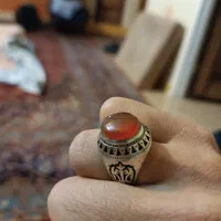 انگشتر عقیق با رکاب نقره 11گرم