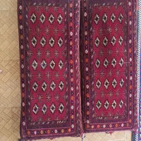 یک جفت پشتی ترکمن دست بافت|فرش|مشهد, الهیه|دیوار