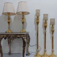 ست شمعدان کنار سالنی و آباژور