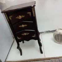 میز تلفن قهوه ای