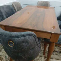میز نهار خوری ۶ نفره با چوب راش