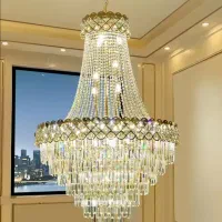 لوستر بلند ، مجلل و دوبلکس اسکای لایت|لوستر و چراغ آویز|تهران, امیریه|دیوار