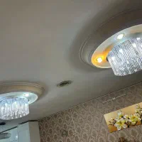 لوستر کنترلی ۳عدد|لوستر و چراغ آویز|خرمآباد, |دیوار