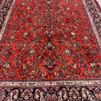 فرش دستبافت ۹ متری ساروق گل امریکایی