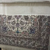 قالی نیمه کاره با تمام وسایل ورنگ ونقشه