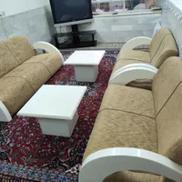 مبل هفت نفره ودوعدد جلو مبلی|مبلمان خانگی و میز عسلی|اردکان, |دیوار