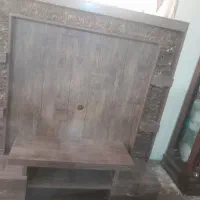 میز تلویزیون رنگ قهوه ای