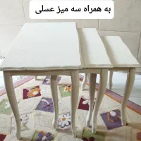 یک دست مبل 8 نفره به همراه ناهار خوری|مبلمان خانگی و میز عسلی|هشتگرد, شهرک راه آهن|دیوار