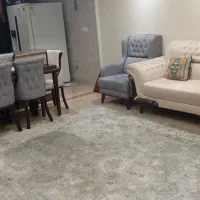 مبل راحتی و نهار خوری ۶ نفره با جلو مبلی و عسلی