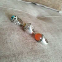 سه عدد انگشتره نقره|جواهرات|اصفهان, طاحونه|دیوار